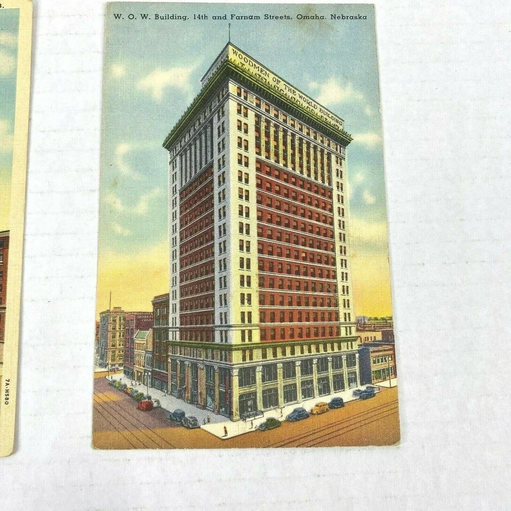 Vintage Lot of 6 Omaha Nebraska 1940s to 1950s USA Travel Postcards Fair‎ Cond.